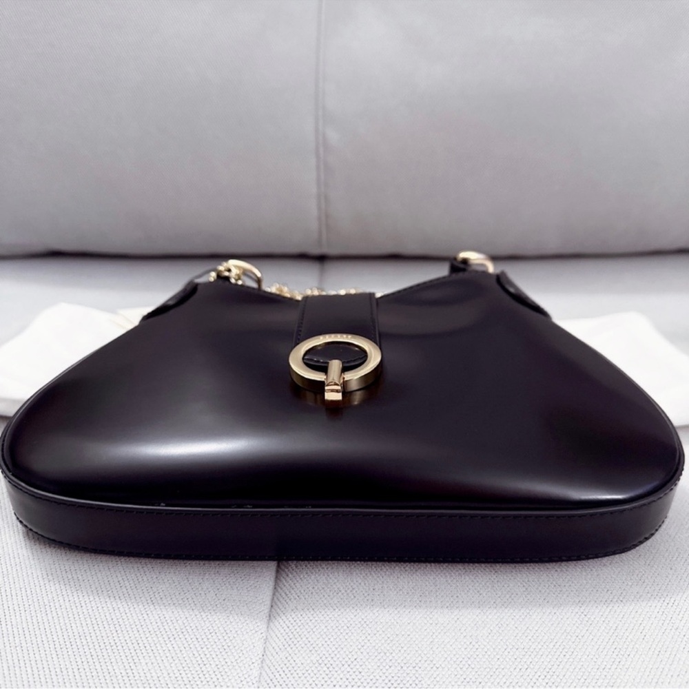 Sandro Sweet Janet Chain Leather Shoulder Bag In Black NWT - Picture 7 of 12